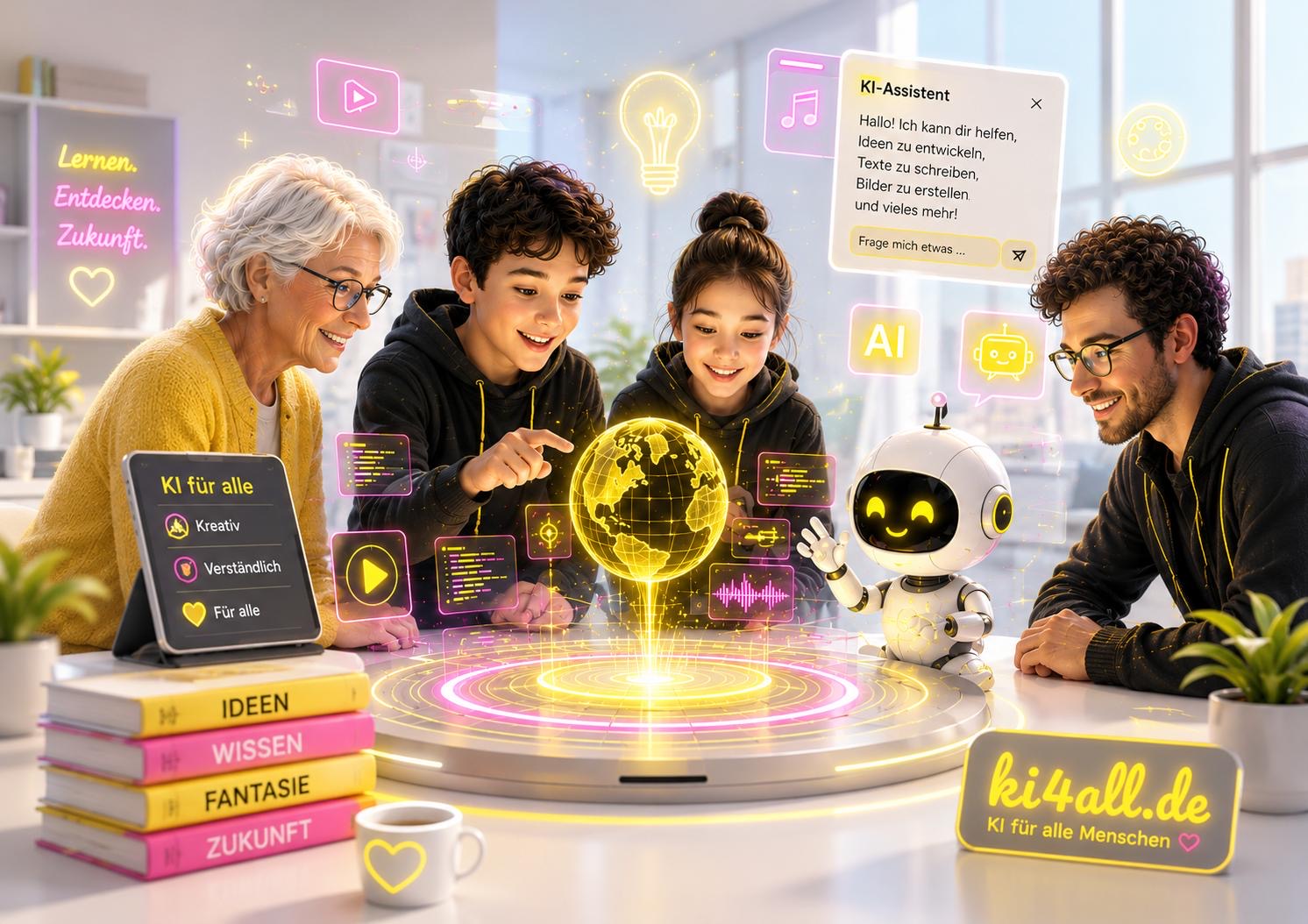 KI für alle — Familie entdeckt Künstliche Intelligenz